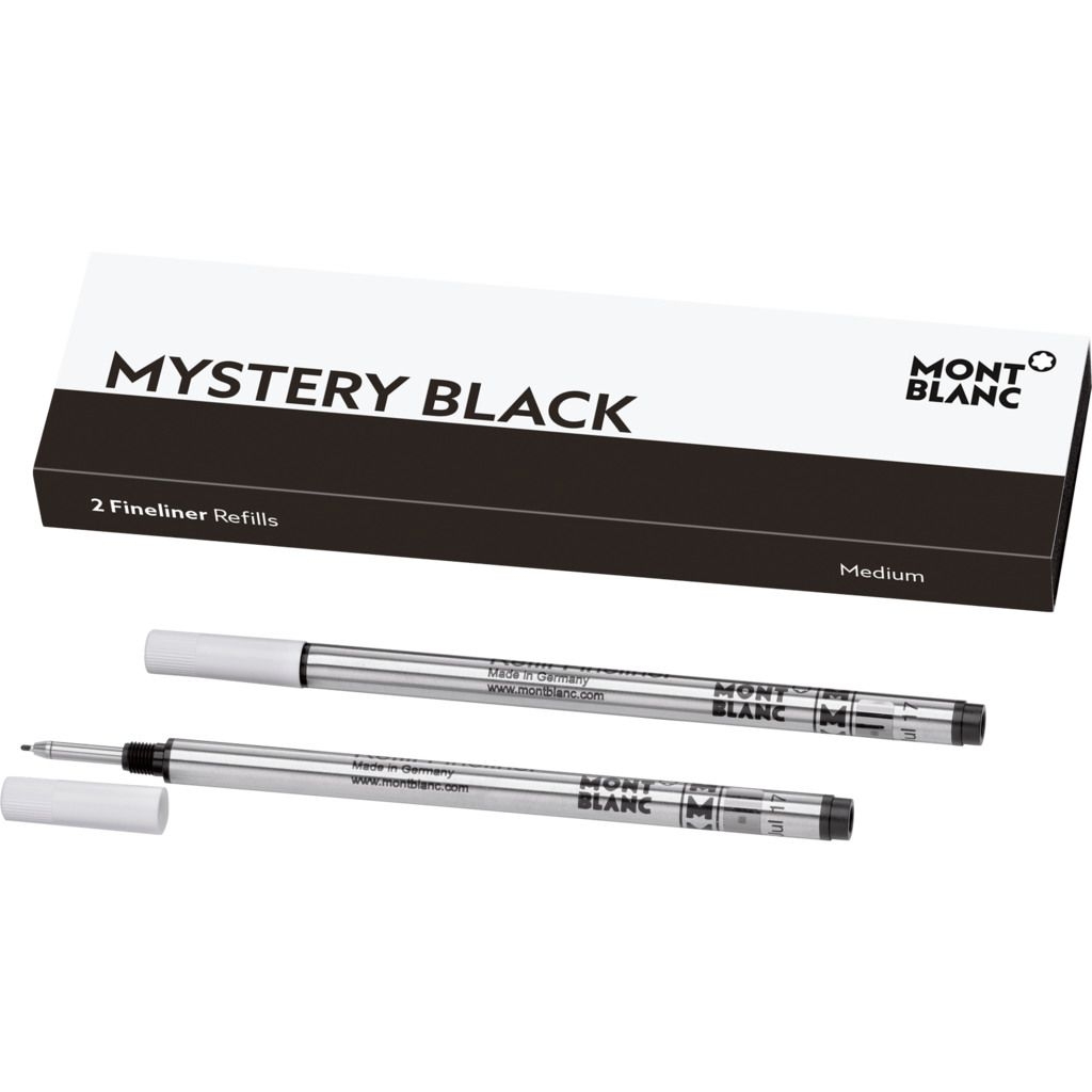 MONTBLANC Mod. MISTERY BLACK - BALLPOINT PEN REFILLS - MEDIUM - 2 PCS